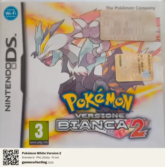 Pokémon White Version 2 Nintendo DS, Italy box front