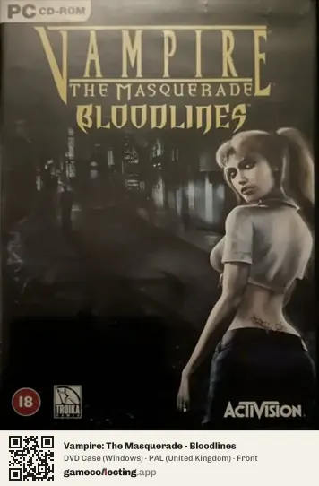 Vampire: The Masquerade - Bloodlines Computer, United Kingdom box front