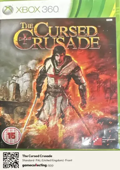 The Cursed Crusade Xbox 360, United Kingdom box front