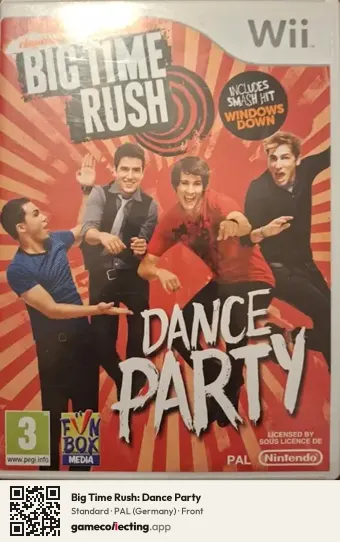 Big Time Rush: Dance Party Nintendo Wii, Germany box front