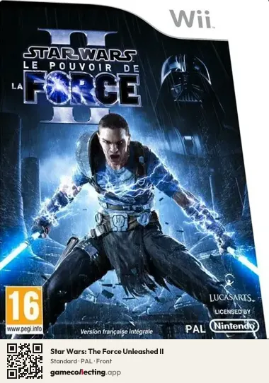 Star Wars: The Force Unleashed II Nintendo Wii, PAL box front