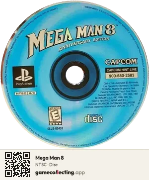 Mega Man 8 PlayStation, NTSC disc