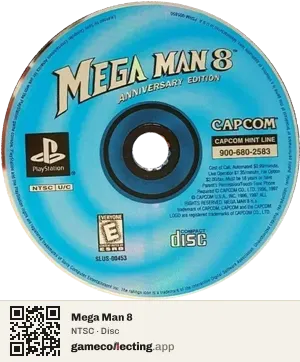 Mega Man 8 PlayStation, NTSC disc