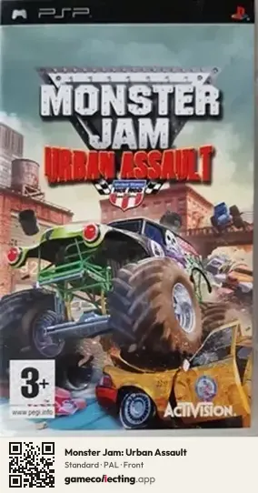 Monster Jam: Urban Assault PlayStation Portable, PAL box front