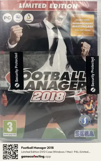 Football Manager 2018 Computer, United Kingdom box front