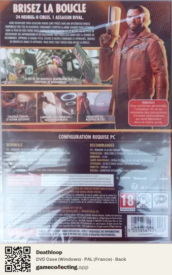 Deathloop Computer, France box back