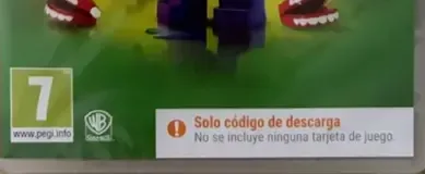 LEGO DC Super-Villains, the PEGI square on its front