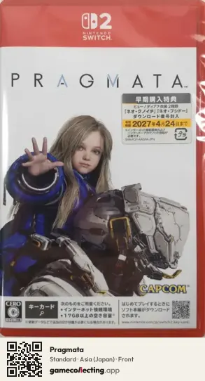 Pragmata Nintendo Switch 2, Japan box front