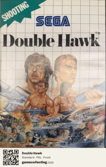 Double Hawk Sega Master System, PAL box front