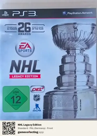NHL Legacy Edition PlayStation 3, Germany box front