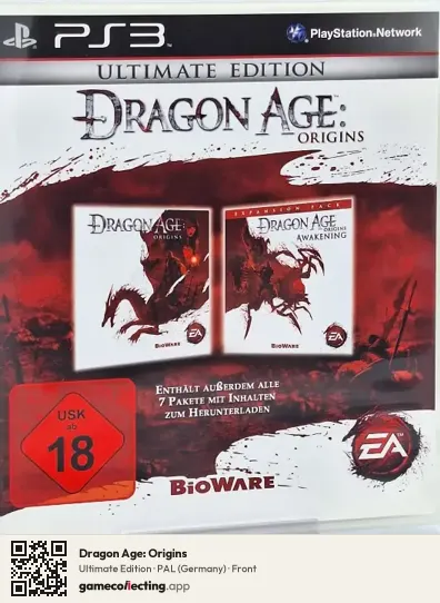 Dragon Age: Origins PlayStation 3, Germany box front