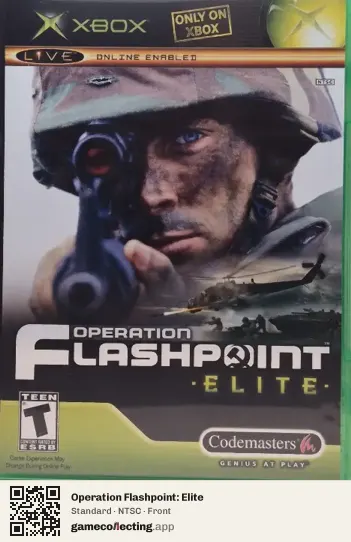 Operation Flashpoint: Elite Xbox, NTSC box front