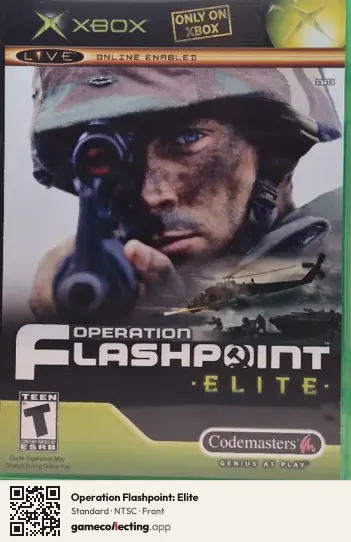 Operation Flashpoint: Elite Xbox, NTSC box front
