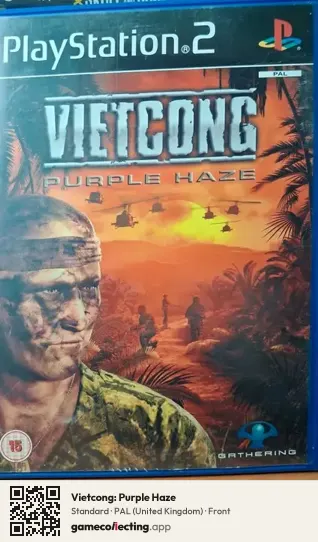 Vietcong: Purple Haze PlayStation 2, United Kingdom box front
