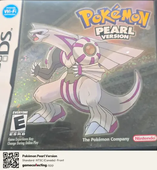 Pokémon Pearl Version Nintendo DS, Canada box front