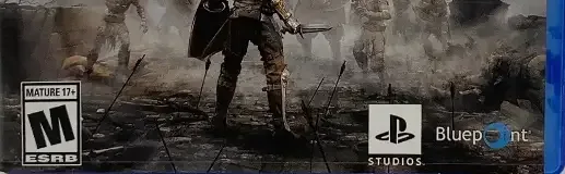 Demon's Souls, the ESRB box on its front
