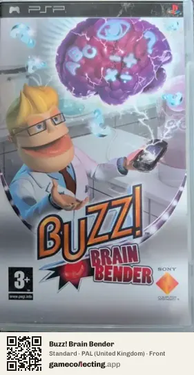 Buzz! Brain Bender PlayStation Portable, United Kingdom box front