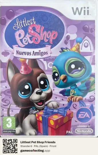 Littlest Pet Shop Friends Nintendo Wii, Spain box front
