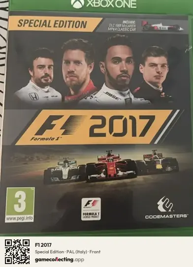 F1 2017 Xbox One, Italy box front