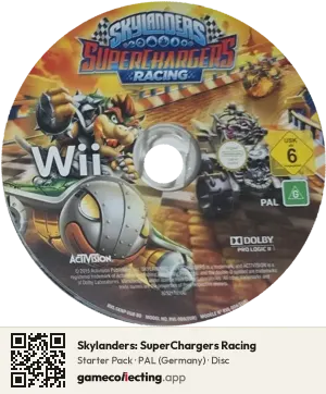 Skylanders: SuperChargers Racing Nintendo Wii, PAL disc