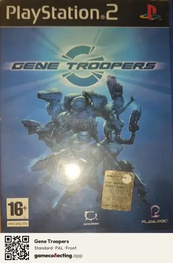 Gene Troopers PlayStation 2, PAL box front