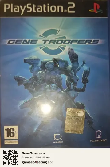 Gene Troopers PlayStation 2, PAL box front