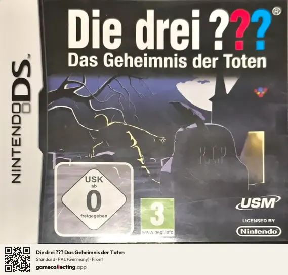 Die drei ??? Das Geheimnis der Toten Nintendo DS, Germany box front