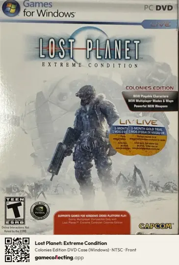 Lost Planet: Extreme Condition Computer, NTSC box front