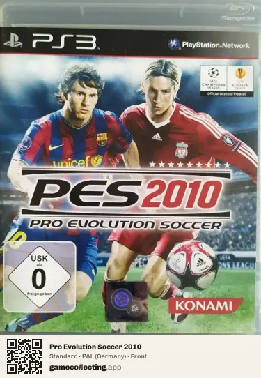 Pro Evolution Soccer 2010 PlayStation 3, Germany box front