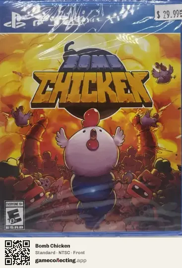 Bomb Chicken PlayStation 4, NTSC box front