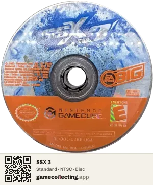 SSX 3 Nintendo GameCube, NTSC disc