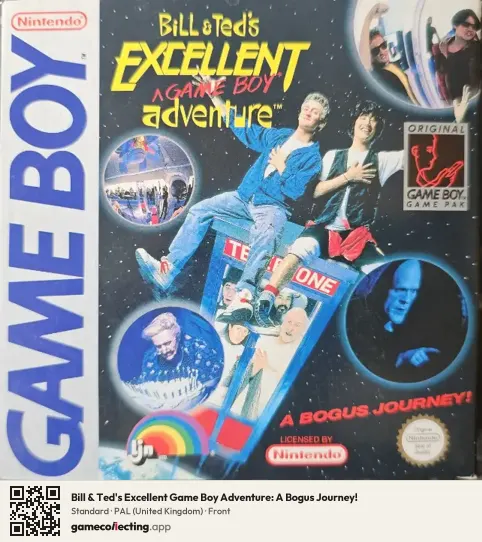 Bill & Ted's Excellent Game Boy Adventure: A Bogus Journey! Game Boy, United Kingdom box front
