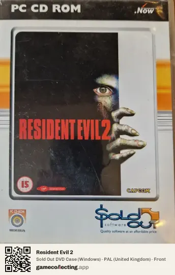 Resident Evil 2 Computer, United Kingdom box front