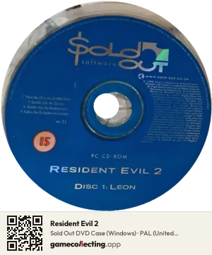 Resident Evil 2 Computer, PAL disc