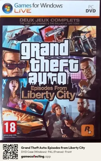 Grand Theft Auto: Episodes from Liberty City Computer, France box front
