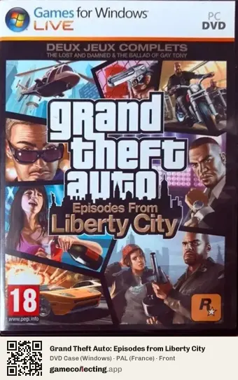 Grand Theft Auto: Episodes from Liberty City Computer, France box front