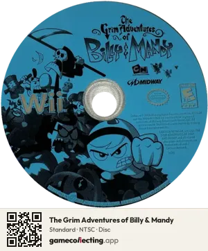 The Grim Adventures of Billy & Mandy Nintendo Wii, NTSC disc