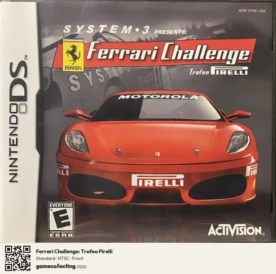 Ferrari Challenge: Trofeo Pirelli Nintendo DS, NTSC box front