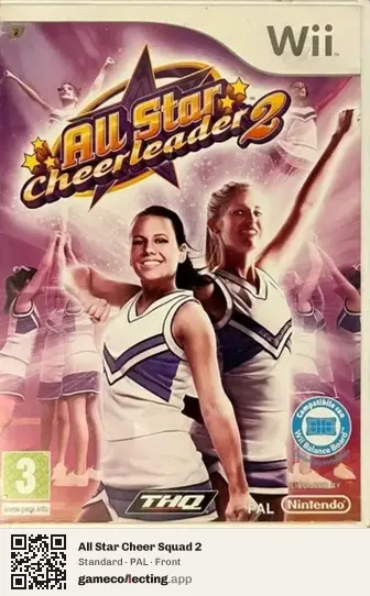 All Star Cheer Squad 2 Nintendo Wii, PAL box front