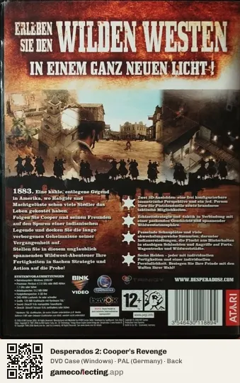 Desperados 2: Cooper's Revenge Computer, Germany box back