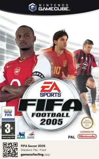 FIFA Soccer 2005 Nintendo GameCube, PAL box front
