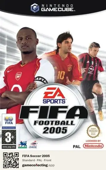 FIFA Soccer 2005 Nintendo GameCube, PAL box front