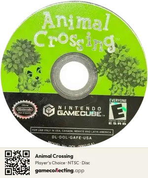 Animal Crossing Nintendo GameCube, NTSC disc