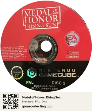 Medal of Honor: Rising Sun Nintendo GameCube, PAL disc