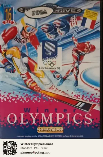 Winter Olympic Games Sega Mega Drive / Genesis, PAL box front