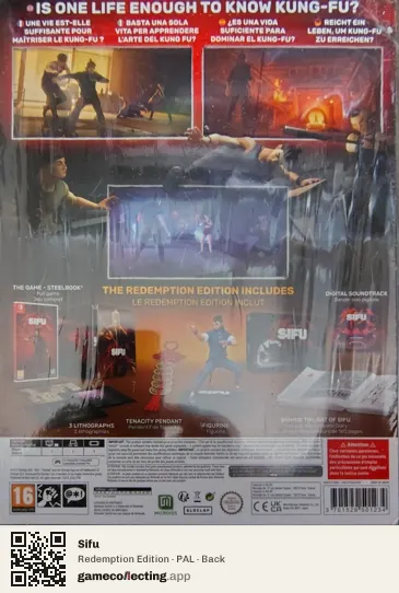 Sifu Nintendo Switch, PAL box back
