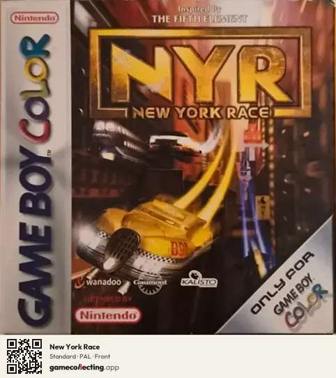 New York Race Game Boy Color, PAL box front