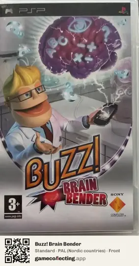 Buzz! Brain Bender PlayStation Portable, Nordic countries box front