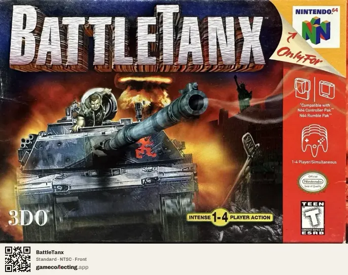 BattleTanx Nintendo 64, NTSC box front