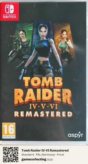 Tomb Raider IV-VI Remastered Nintendo Switch, Germany box front